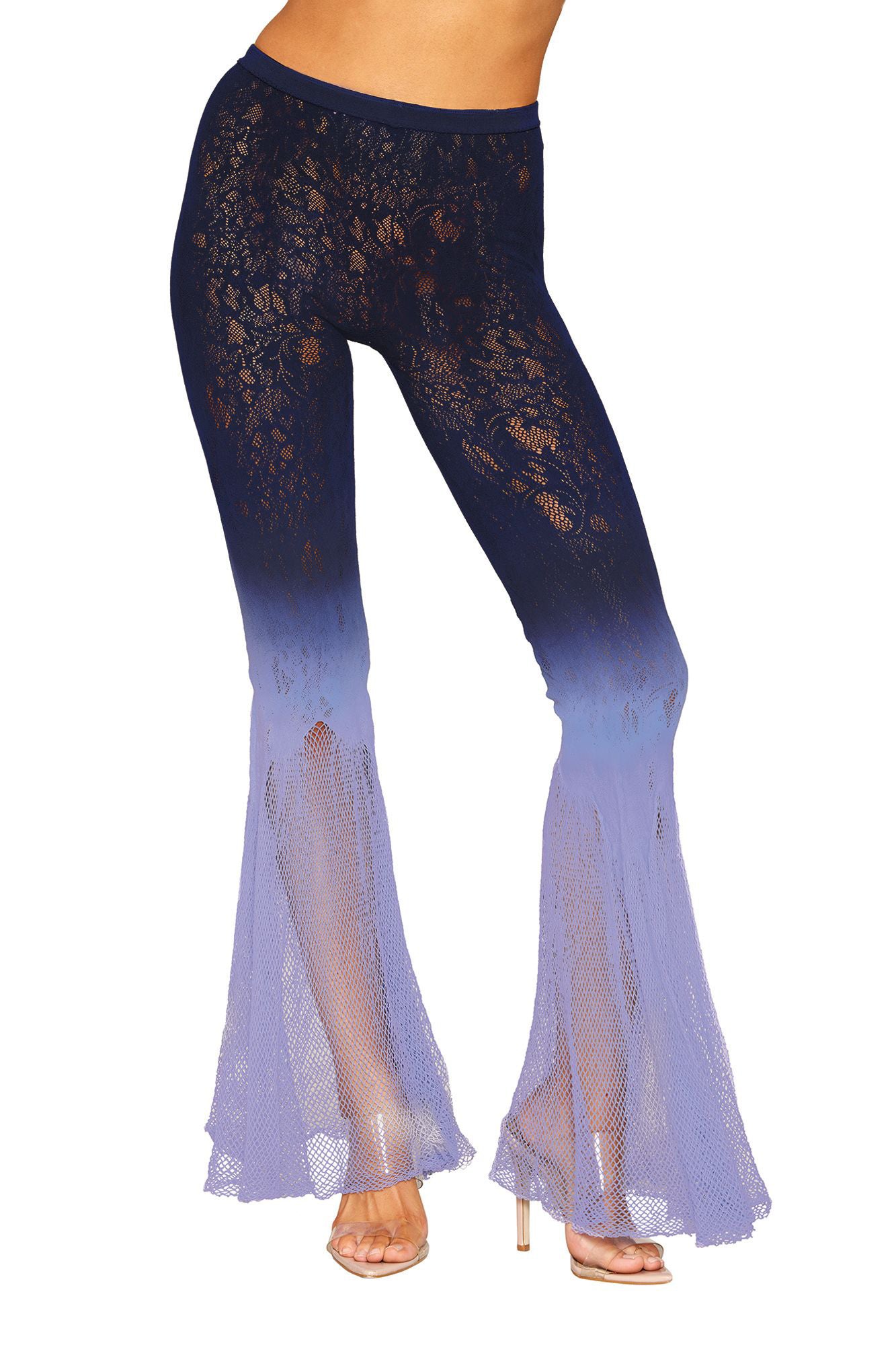 Flair Leg Pantyhose - One Size - Denim/hydrangea DG-0500DNHYDOS
